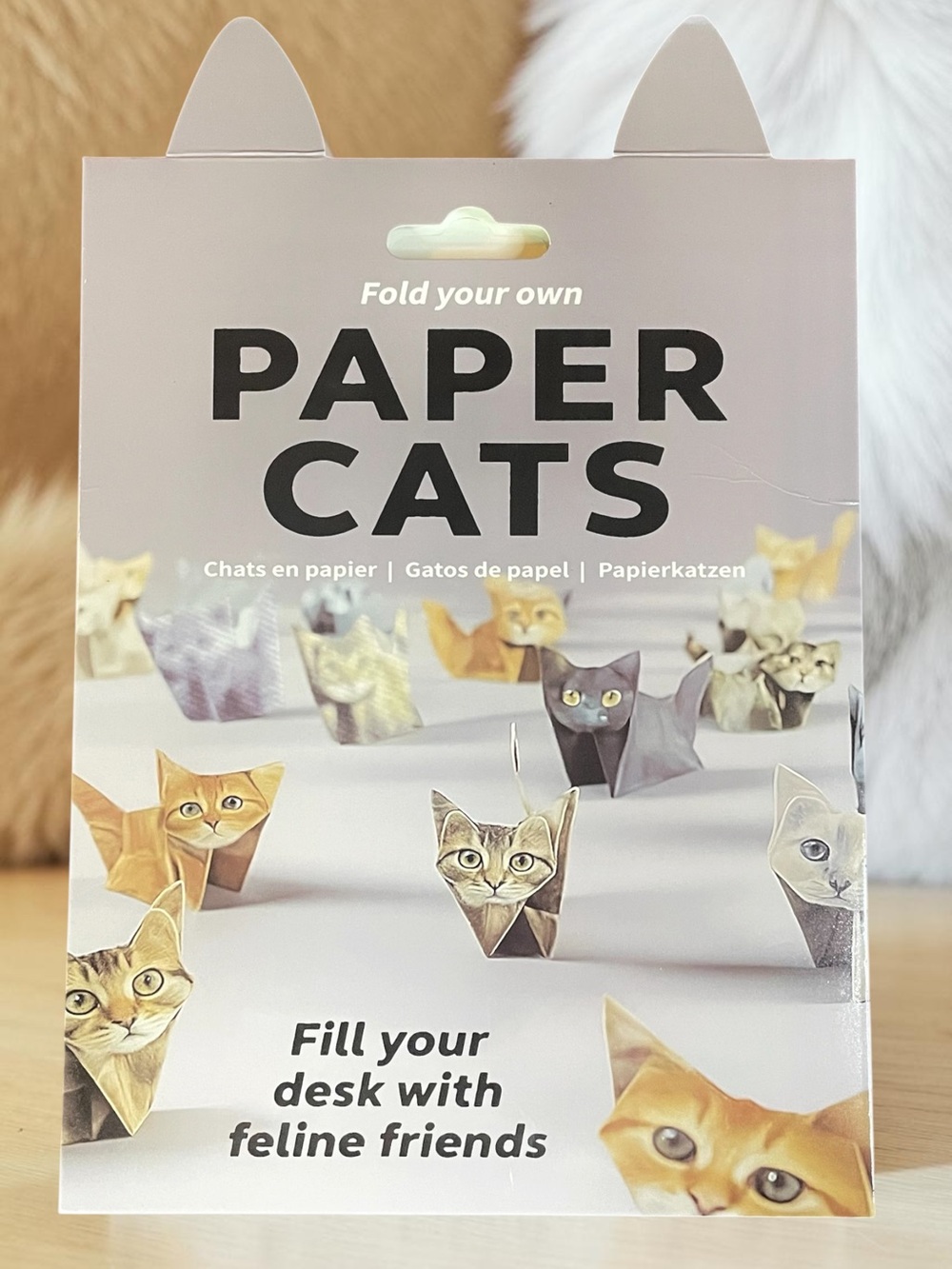 Paper Cats Origami Kit DIY Fold Your Own Kitten 50x Gray Orange Brown NEW NIP
